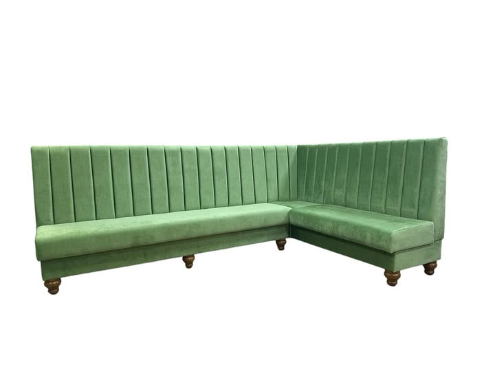 Bespoke corner banquet seating