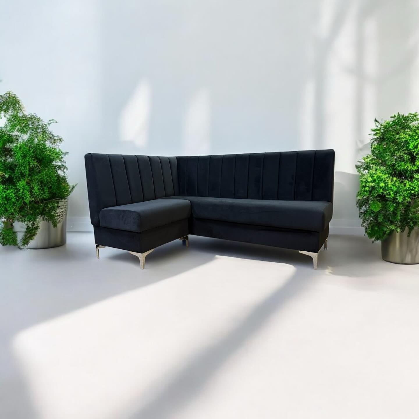 Bespoke corner banquet seating