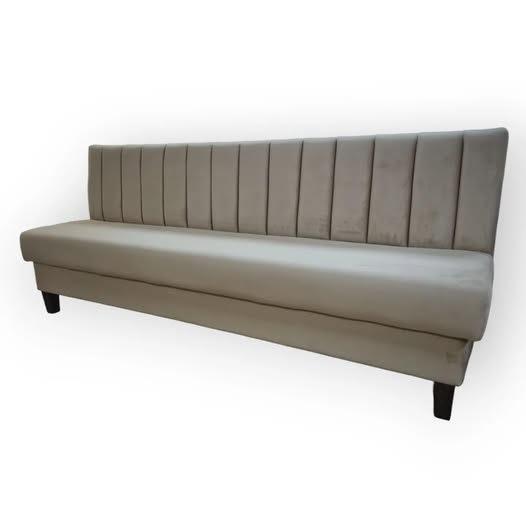 90cm Fossil Fluted back bench