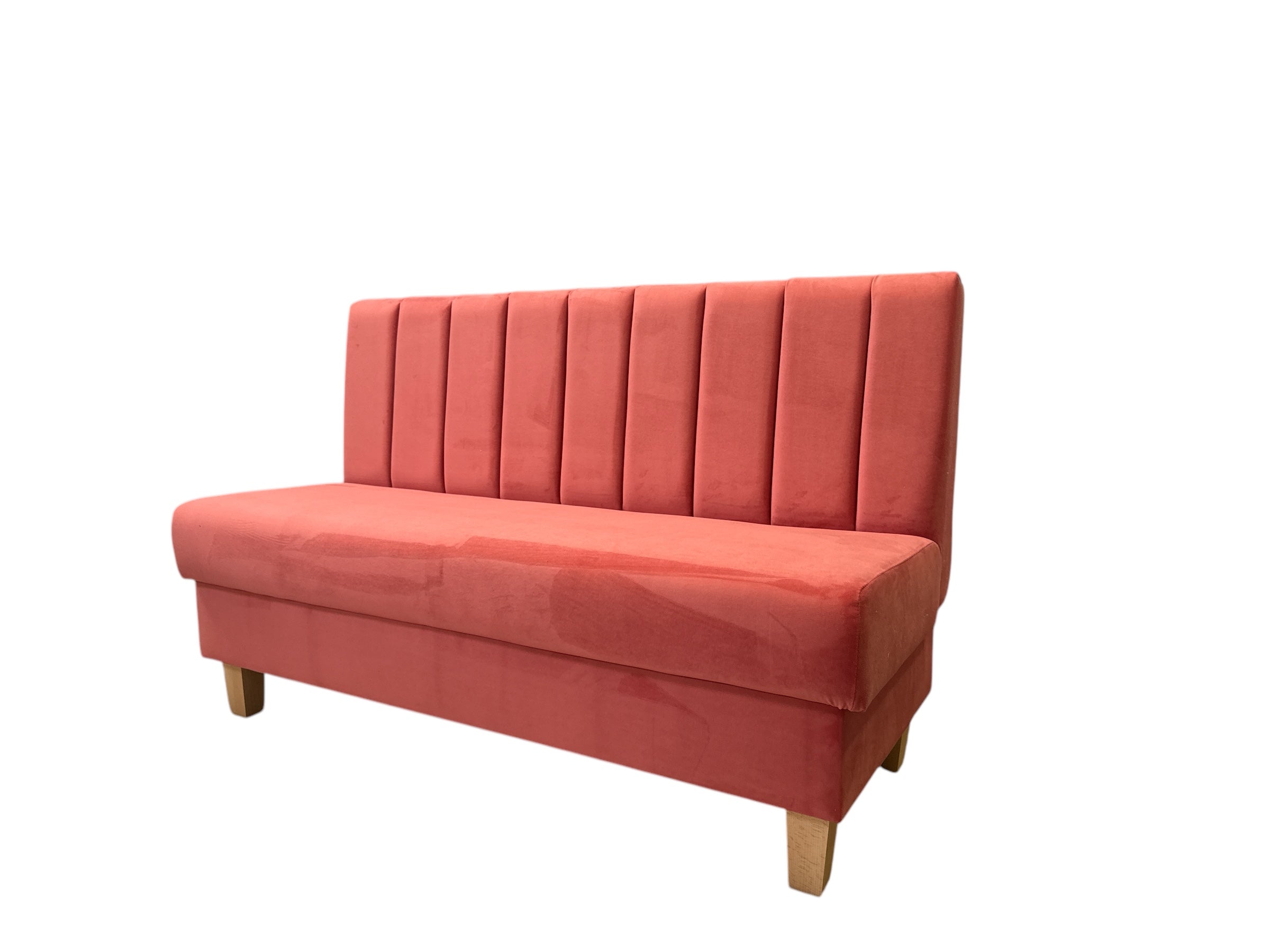 90cm Coral Fluted back bench